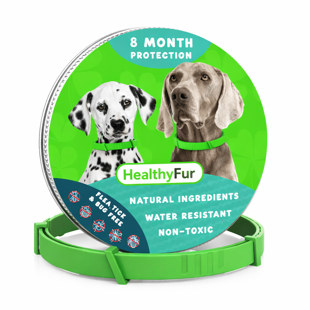 HealthyFur™ - 8 Months All Natural Flea and Tick Collar for Dogs